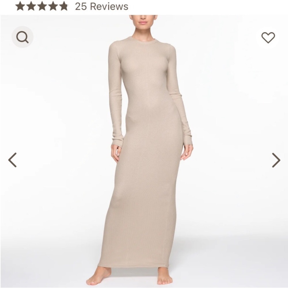 IN SEARCH OF! Skims waffle dress stone color medium or large